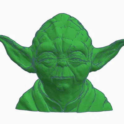 Mô hình 3D tượng bán thân Yoda - Nhân vật huyền thoại Star Wars