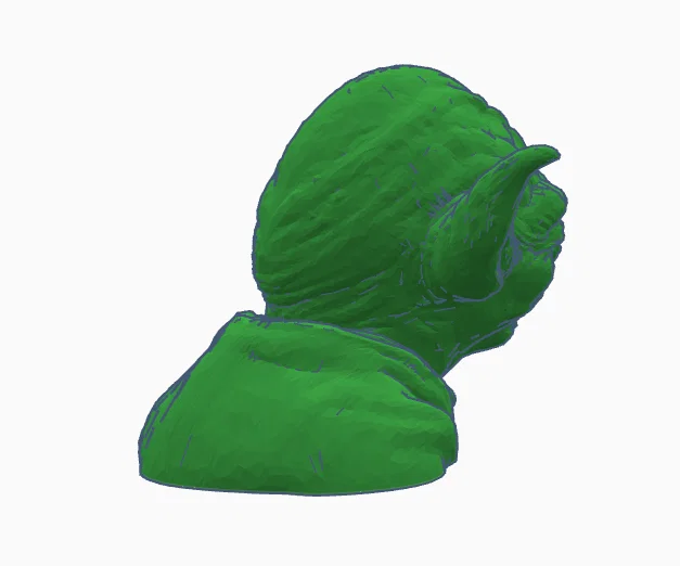 Mô hình 3D tượng bán thân Yoda - Nhân vật huyền thoại Star Wars - Image 3