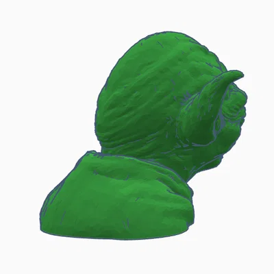 Mô hình 3D tượng bán thân Yoda - Nhân vật huyền thoại Star Wars