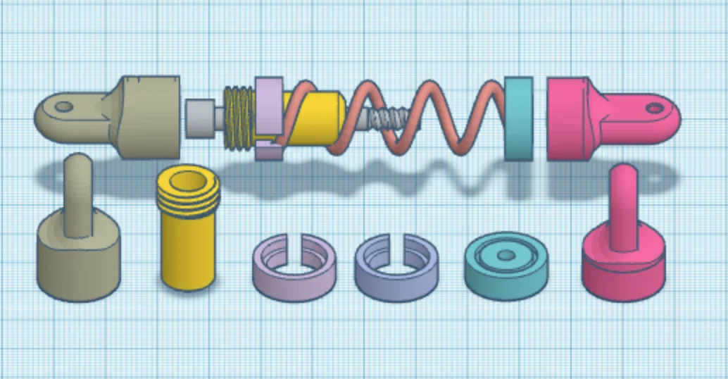 Giảm xóc 80mm cho xe RC (Tarmo5) - Image 1