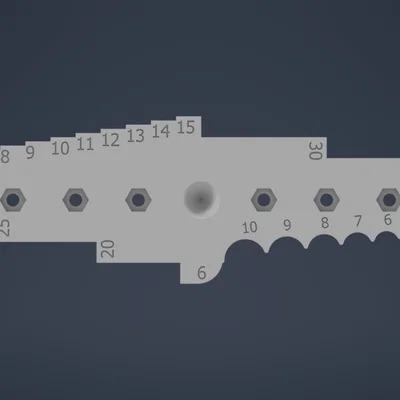 Multitool thước canh tâm (Center gauge multitool)
