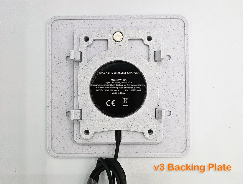 Ngàm gắn tường âm siêu mỏng MagSafe sạc không dây cho tablet dashboard smart home - Image 8