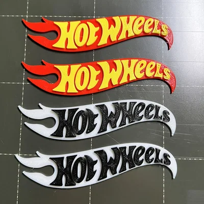 Logo và móc khóa Hot Wheels in 3D phong cách độc đáo