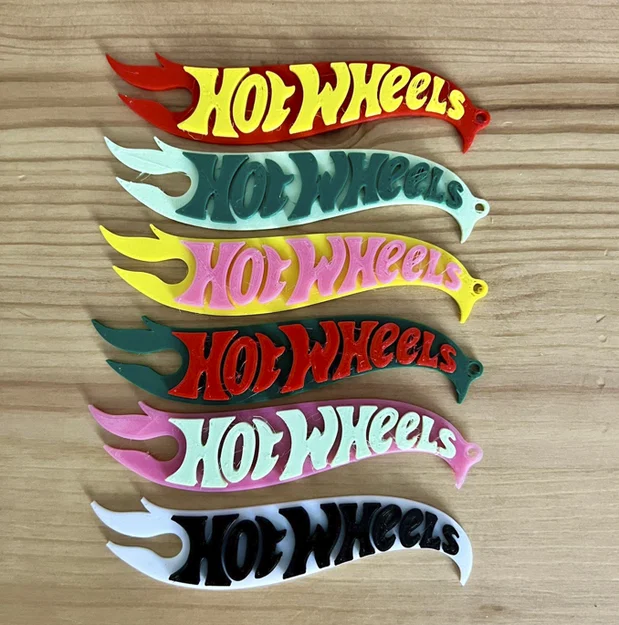 Logo và móc khóa Hot Wheels in 3D phong cách độc đáo - Image 2