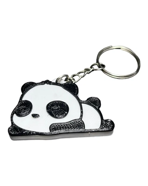 Móc khóa gấu trúc Panda in 3D dễ thương - Thiết kế đa sắc màu - Image 1