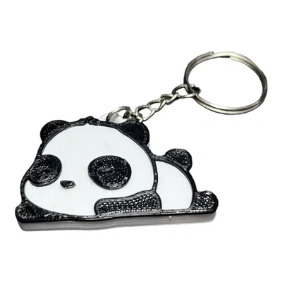 Móc khóa gấu trúc Panda in 3D dễ thương - Thiết kế đa sắc màu