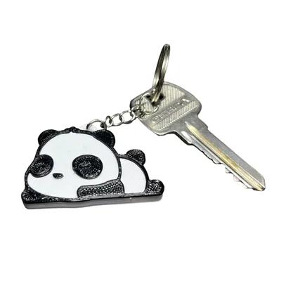 Móc khóa gấu trúc Panda in 3D dễ thương - Thiết kế đa sắc màu