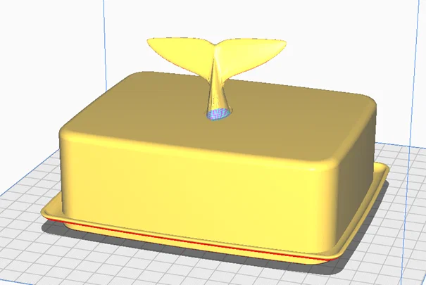 Hộp đựng bơ / Cá voi (Butter Dish / Box Whale - Butterdose) - Image 1