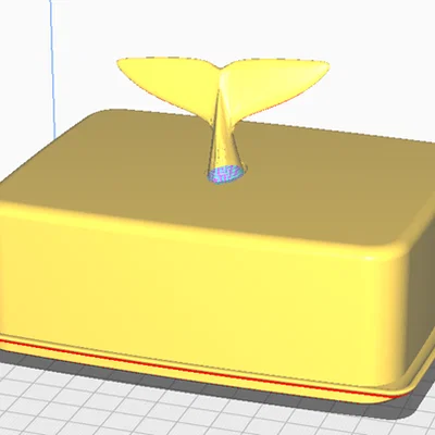 Hộp đựng bơ / Cá voi (Butter Dish / Box Whale - Butterdose)
