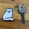Móc khóa chú mèo ngồi (Siting Cat Keychain) - Mô hình in 3D đáng yêu - Thumbnail 2