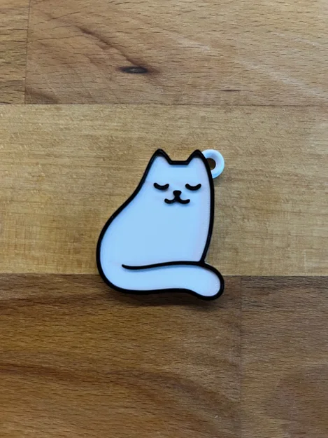 Móc khóa chú mèo ngồi (Siting Cat Keychain) - Mô hình in 3D đáng yêu - Image 3