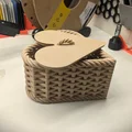 Nắp cho hộp trái tim đan (Lid for Woven Heart Container) - Thumbnail 2