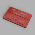 Thẻ tỏ tình Valentine độc đáo 3D - Will you be my Valentine? - Thumbnail 1