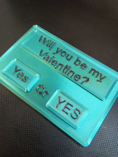 Thẻ tỏ tình Valentine độc đáo 3D - Will you be my Valentine? - Image 2