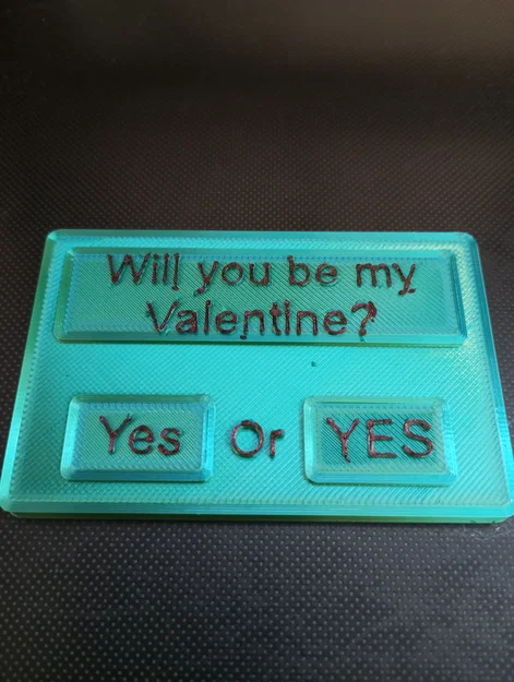 Thẻ tỏ tình Valentine độc đáo 3D - Will you be my Valentine? - Image 3