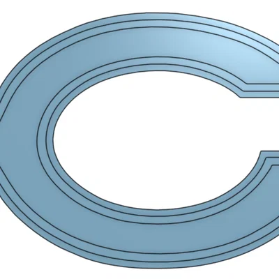 Mô hình logo Chicago Bears đa lớp - File in 3D đẹp mắt cho fan hâm mộ
