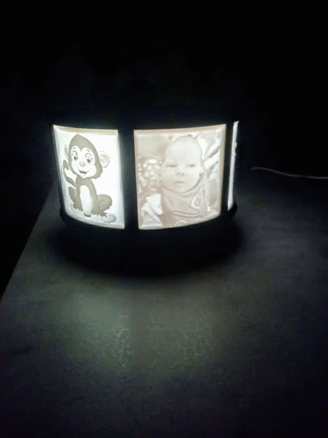 Chụp đèn Lithophane tuỳ biến hoặc đèn xoay (Rotatable lamp) - Image 1