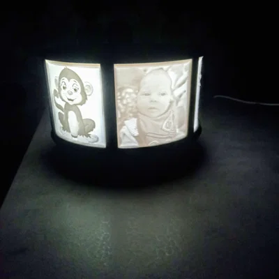 Chụp đèn Lithophane tuỳ biến hoặc đèn xoay (Rotatable lamp)