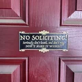 Bảng “No Soliciting” (Không nhận chào mời) - Thumbnail 1