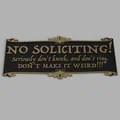 Bảng “No Soliciting” (Không nhận chào mời) - Thumbnail 2