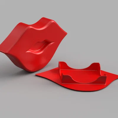 Hộp đựng bài tây hình đôi môi (Lips Card Box) in 3D ấn tượng