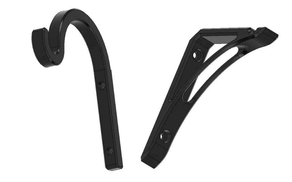 Bộ móc treo tường 3D đa năng: Treo đèn lồng và chậu cây xinh xắn - Image 1