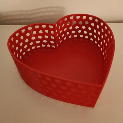 Hộp Trái Tim Valentine (Voronoi) có Nắp