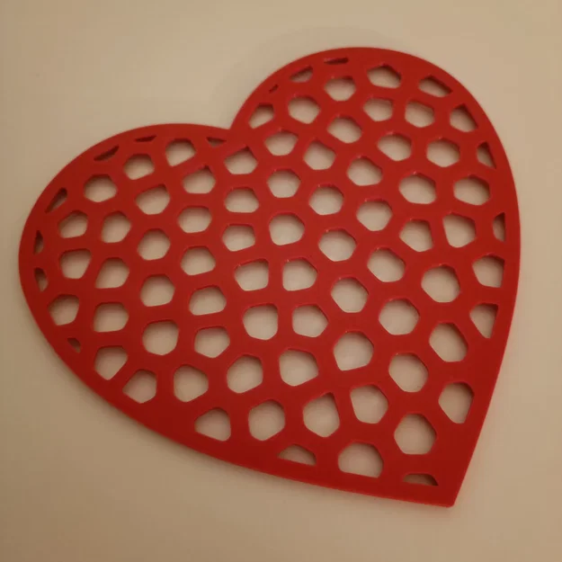 Hộp Trái Tim Valentine (Voronoi) có Nắp - Image 4