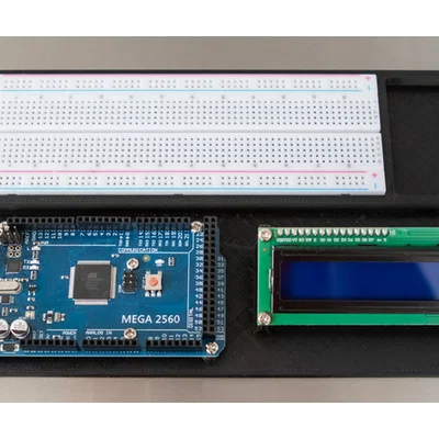 Giá đỡ Arduino Uno & Mega 2560 kèm ngàm LCD 1602 và Breadboard