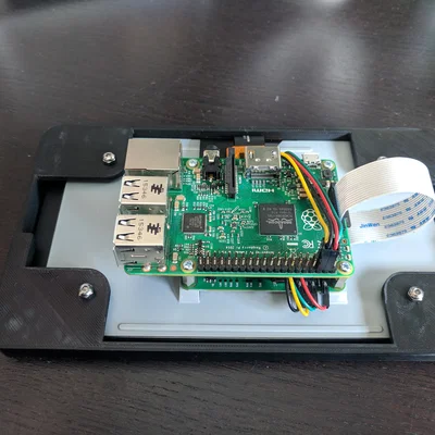 Khung Treo Tường Cho Màn Hình 7 Inch Raspberry Pi - Thiết Kế Thông Minh