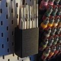 Hũ đựng cọ 28 ngăn (có/không chân Ikea Skådis) - Pot pour pinceaux 28 slots - Thumbnail 2