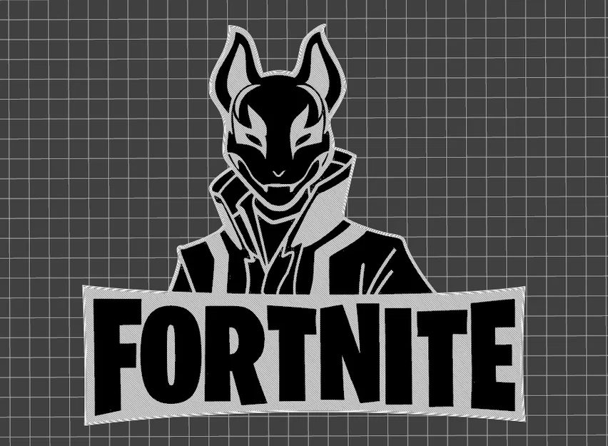 Mô hình tranh treo tường 3D logo Fortnite cực chất cho game thủ - Image 2