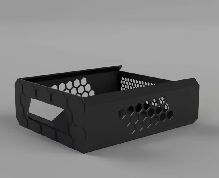 Ngăn kéo gắn dưới bàn họa tiết lục giác (Underdesk Drawer with Hexagonic Design) - Image 4