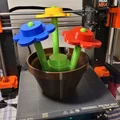 Mô hình chậu hoa LEGO 3D cỡ lớn trang trí bàn làm việc độc đáo - Thumbnail 1
