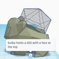 Đế giữ xúc xắc (d20) Bulbasaur phong cách Low-Poly - Thumbnail 6