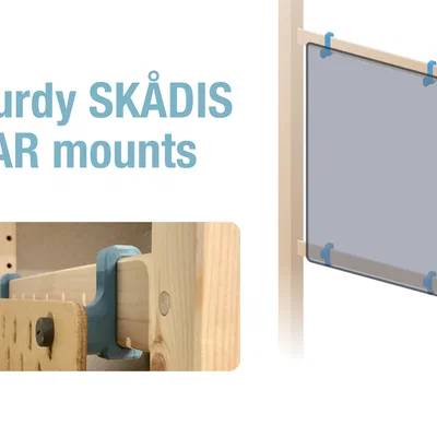 Mount SKÅDIS gắn hông kệ IVAR 50 cm (bản chắc chắn)