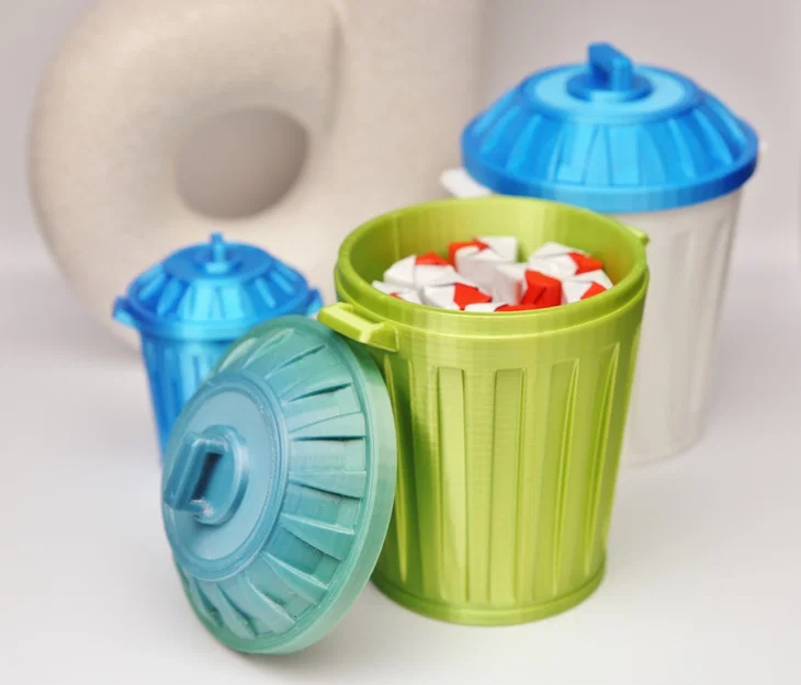 Thùng rác mini in 3D tiện dụng cho bàn làm việc - Image 4