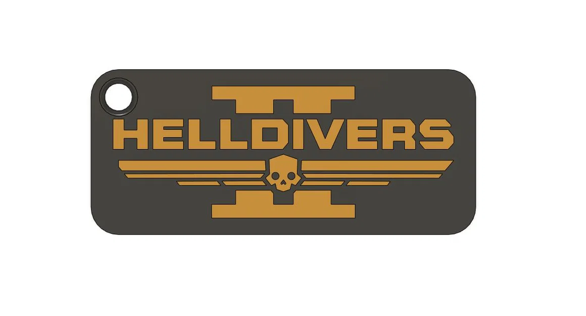 Móc khóa Helldivers 2: Phụ kiện 3D siêu ngầu cho game thủ - Image 1