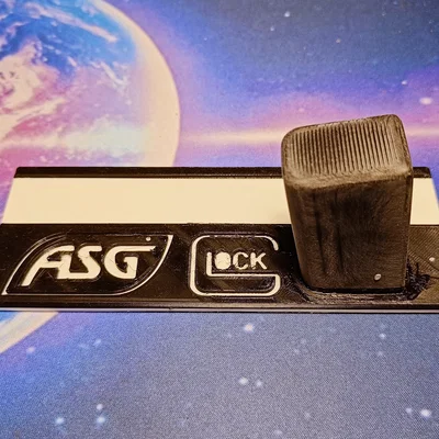 Kệ trưng bày Glock 19 & giá giữ băng đạn (ASG)