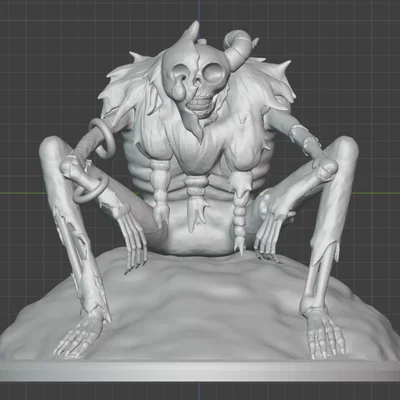 Mô hình 3D The Lich (Adventure Time) - Tượng nhân vật chi tiết