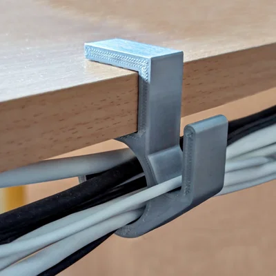 Quản lý dây cáp dưới bàn – Kẹp giữ cáp (Desk cable management - Cable holder)