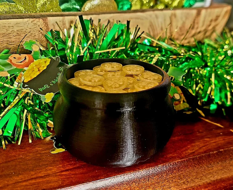 Pot O' Gold – Nồi Vàng Leprechaun có đáy giả và ngăn chứa - Image 1