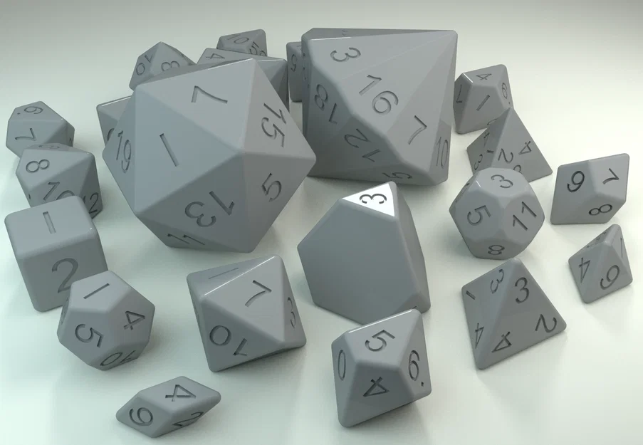 Bộ xúc xắc đa diện (dice set) tiêu chuẩn cho tabletop game - Image 1
