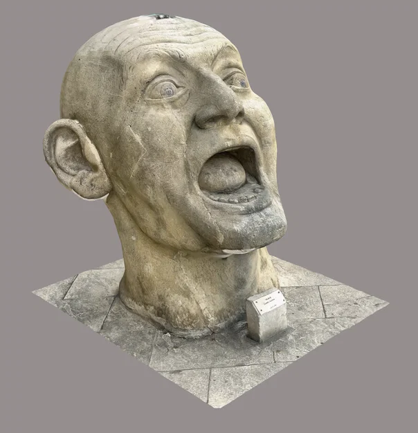 Mô hình 3D bức tượng người đàn ông đang la hét Hlava từ Séc - Image 1