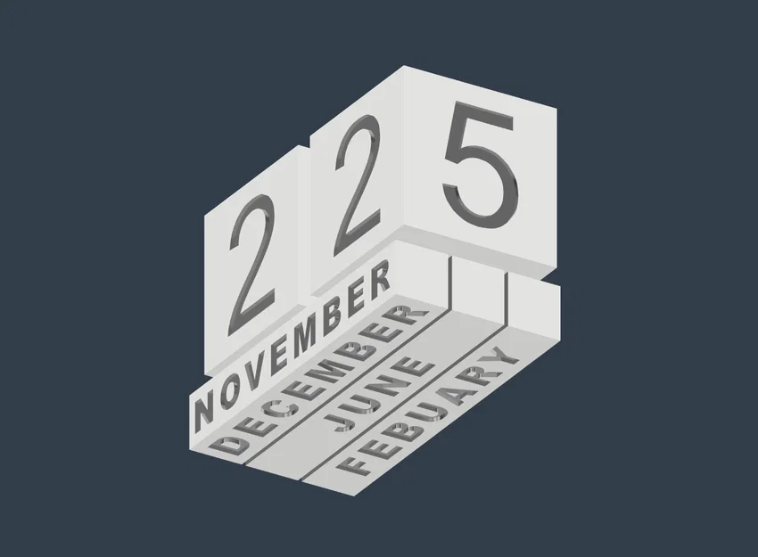 Infinity Calendar (Lịch Vô Cực) – Xoay khối để đổi ngày & tháng - Image 6