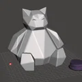 Mô hình heo đất Snorlax Lowpoly - Tự in 3D dễ thương - Thumbnail 1
