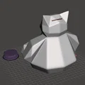 Mô hình heo đất Snorlax Lowpoly - Tự in 3D dễ thương - Thumbnail 2