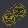 Bông tai Ong Tổ Lục Giác (Honeycomb Bee Earrings) - Thumbnail 2