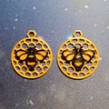 Bông tai Ong Tổ Lục Giác (Honeycomb Bee Earrings) - Thumbnail 3