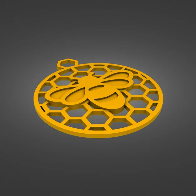 Bông tai Ong Tổ Lục Giác (Honeycomb Bee Earrings) - Image 4